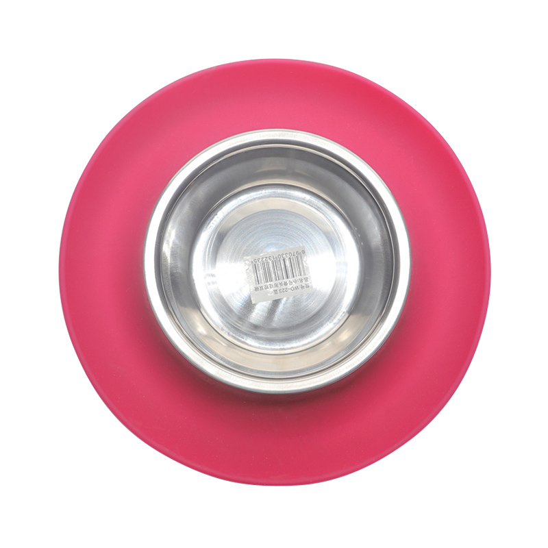 環(huán)保硅膠碗紅綠兩色，可供中小型寵物使用